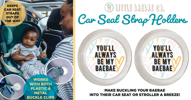 NEW! Car Seat Strap Holders - Little BaeBae